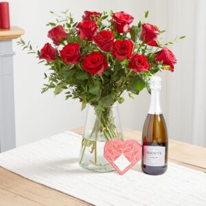 A Dozen Red Roses Night of Romance Gift Set