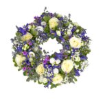 Purple and White Wreath